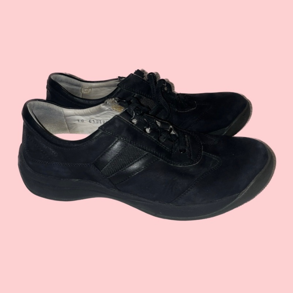 MEPHISTO runoff air-jet system women’s black suede walking shoes